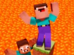 Noob vs Pro But Floor is Lava Minecraft - crazygames