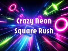 Crazy Neon Square Rush - crazygames,crazy games,free games,h5 game, free play,free crazy games