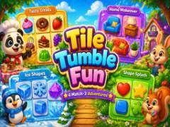 Tile Tumble Fun 4 in 1 - crazygames,crazy games,free games,h5 game, free play,free crazy games