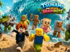 Tsunami For Escape Brainrots - crazygames,crazy games,free games,h5 game, free play,free crazy games