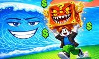 Obby Escape from Tsunami Brainrot - crazygames,crazy games,free games,h5 game, free play,free crazy games