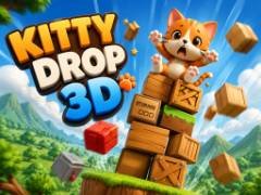 Kitty Drop 3D - crazygames
