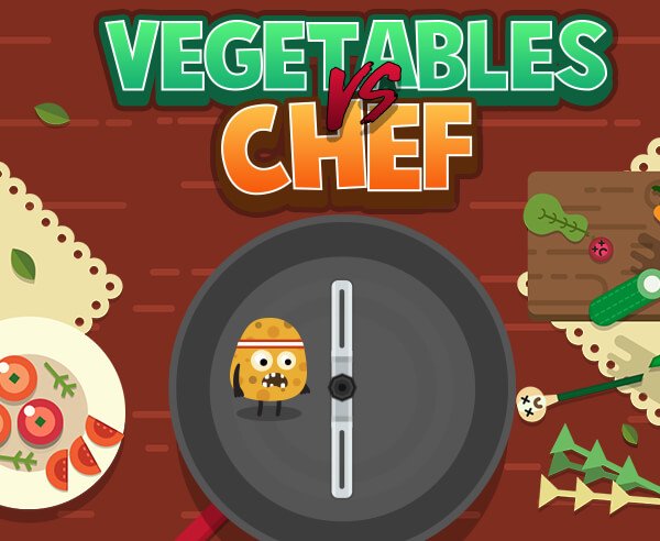 Vegetables vs. Chef - crazygames,crazy games,free games,h5 game, free play,free crazy games