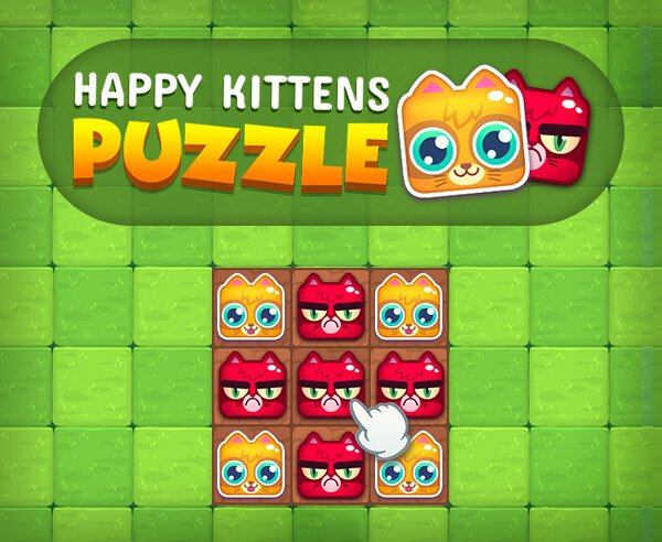 Happy Kittens Puzzle - crazygames,crazy games,free games,h5 game, free play,free crazy games